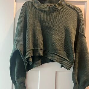Cropped easy street sweater